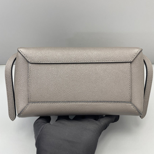 Celine Nano Belt Bag Grained Calfskin Grey