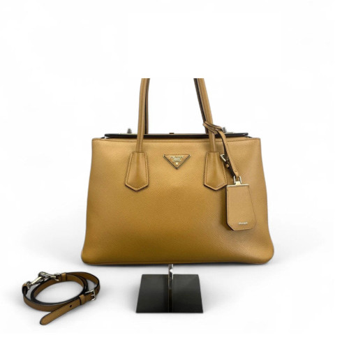 Prada Handbag Calfskin Tan Prada Handbag Calfskin Tan