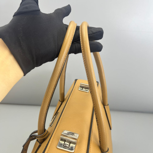 Prada Handbag Calfskin Tan Prada Handbag Calfskin Tan
