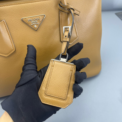 Prada Handbag Calfskin Tan Prada Handbag Calfskin Tan