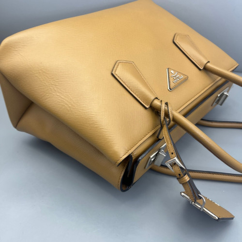 Prada Handbag Calfskin Tan Prada Handbag Calfskin Tan