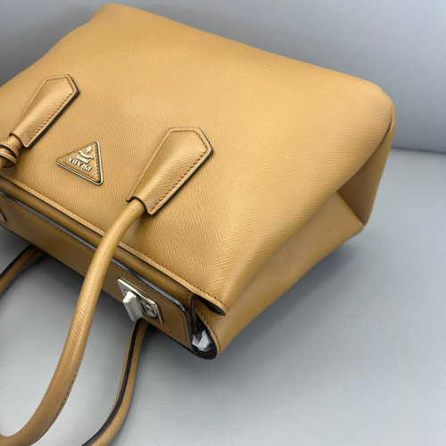 Prada Handbag Calfskin Tan Prada Handbag Calfskin Tan