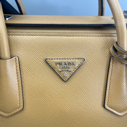 Prada Handbag Calfskin Tan Prada Handbag Calfskin Tan
