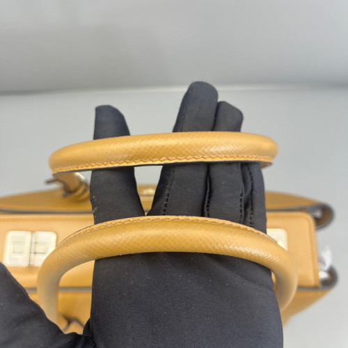 Prada Handbag Calfskin Tan Prada Handbag Calfskin Tan