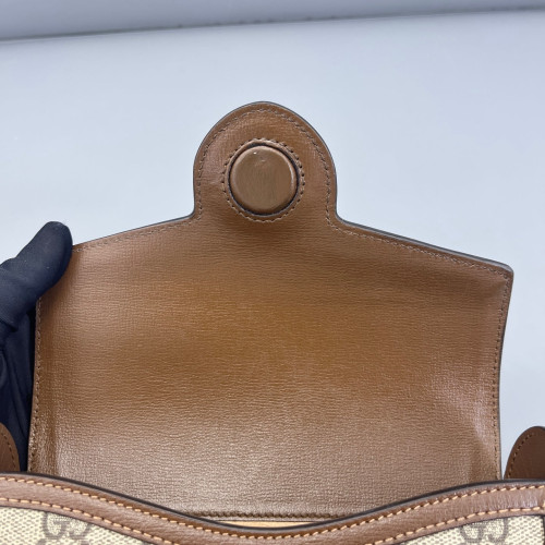 Gucci Mini Horsebit 1955 GG Supreme Monogram Beige Brown