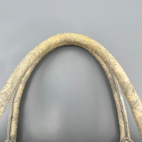 Dior Medium Book Tote Canvas Light Grey Beige
