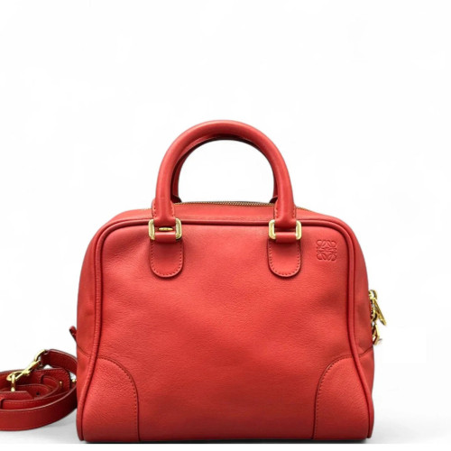 Loewe Two-Way Bag Grained Calfskin Red