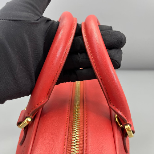 Loewe Two-Way Bag Grained Calfskin Red