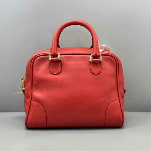 Loewe Two-Way Bag Grained Calfskin Red