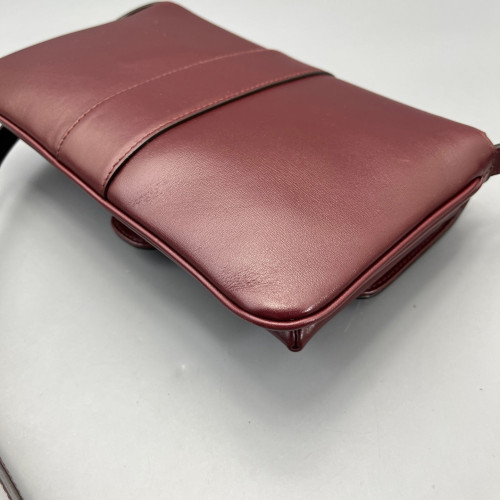 Gucci Small Arli Flap Shoulder Bag Calfskin Burgundy Gucci Small Arli Flap Shoulder Bag Calfskin Burgundy