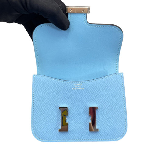 Hermes Constance Slim Epsom 7N Celeste