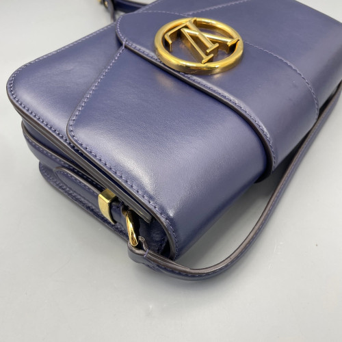 Louis Vuitton Pont 9 PM Calfskin Dark Blue