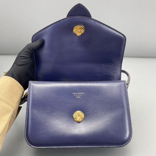 Louis Vuitton Pont 9 PM Calfskin Dark Blue