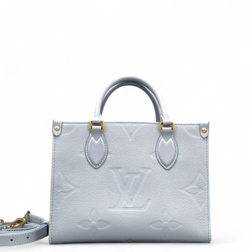 Louis Vuitton Onthego PM Monogram Empreinte Giant Light Blue