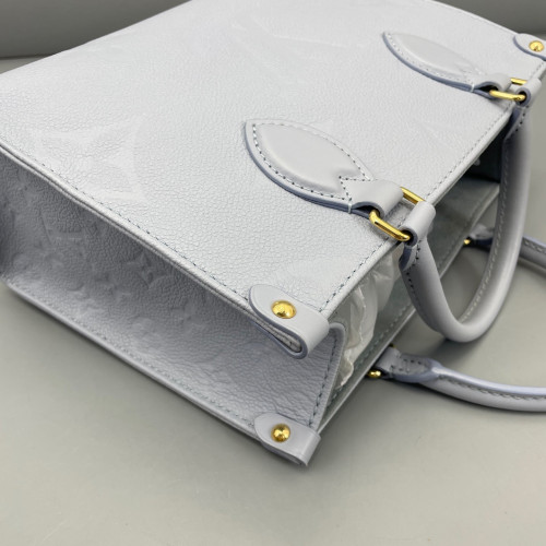 Louis Vuitton Onthego PM Monogram Empreinte Giant Light Blue