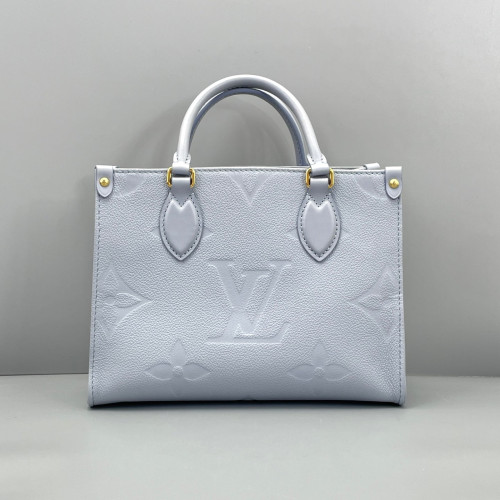 Louis Vuitton Onthego PM Monogram Empreinte Giant Light Blue
