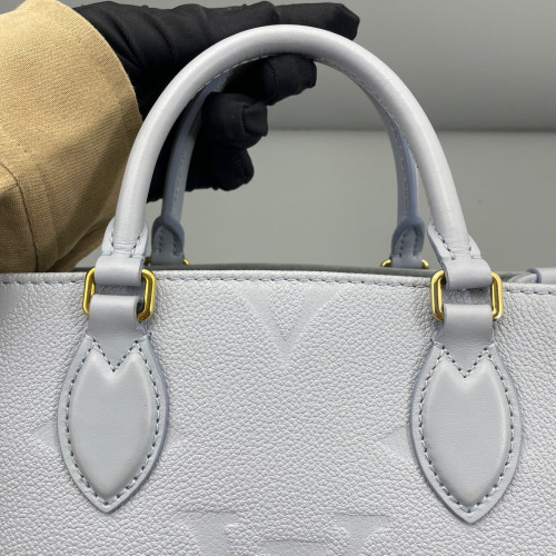 Louis Vuitton Onthego PM Monogram Empreinte Giant Light Blue
