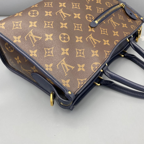 Louis Vuitton Popincourt MM Monogram Brown Blue