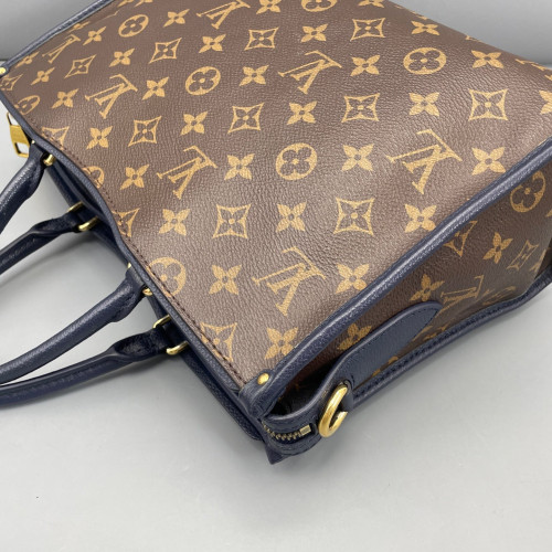 Louis Vuitton Popincourt MM Monogram Brown Blue