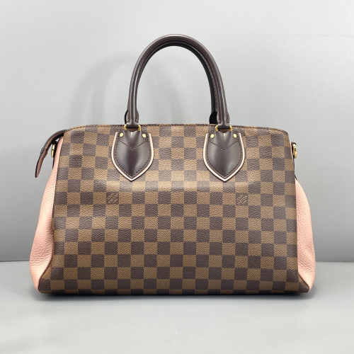 Louis Vuitton Nromandy Large Damier Ebene Brown Pink