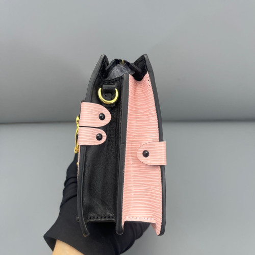 Louis Vuitton Trunk Clutch Epi Pink Black