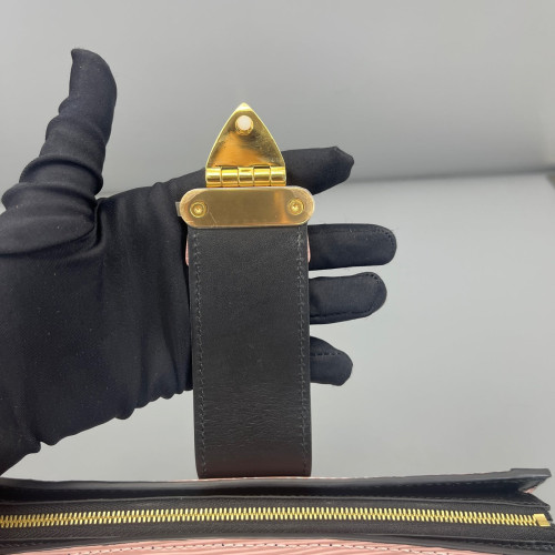 Louis Vuitton Trunk Clutch Epi Pink Black
