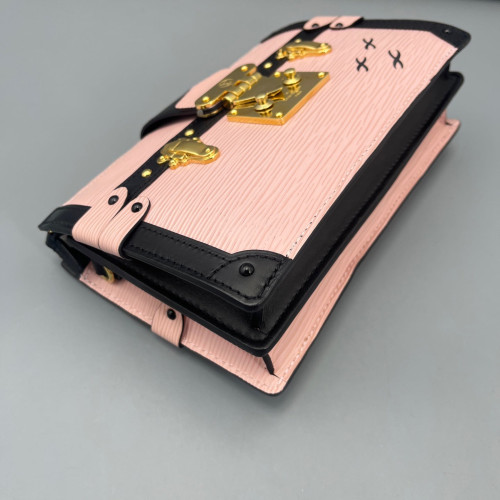 Louis Vuitton Trunk Clutch Epi Pink Black
