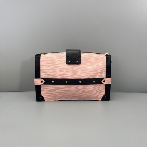 Louis Vuitton Trunk Clutch Epi Pink Black