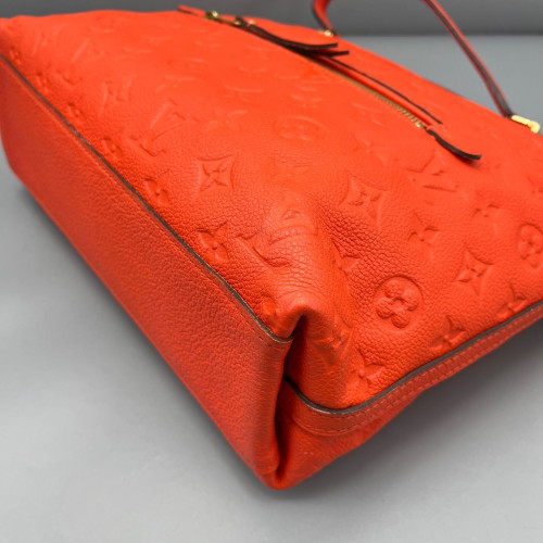 Louis Vuitton Tote Bag Monogram Empreinte Red Orange