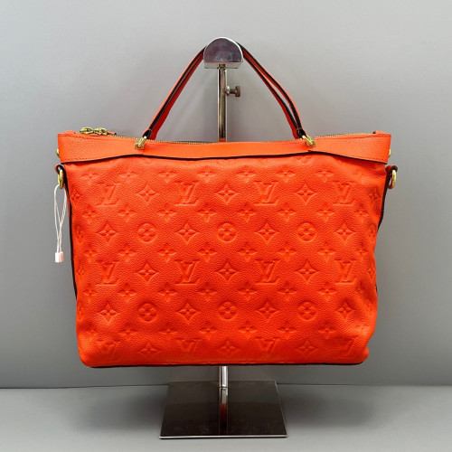Louis Vuitton Tote Bag Monogram Empreinte Red Orange