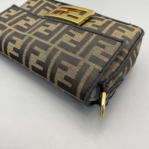 Fendi Mini Baguette Zucca Brown Dark Brown