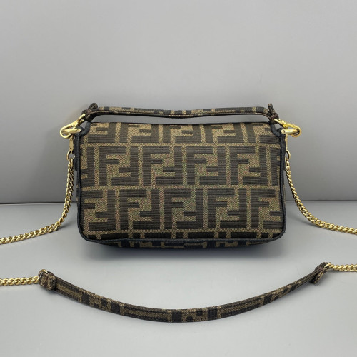 Fendi Mini Baguette Zucca Brown Dark Brown