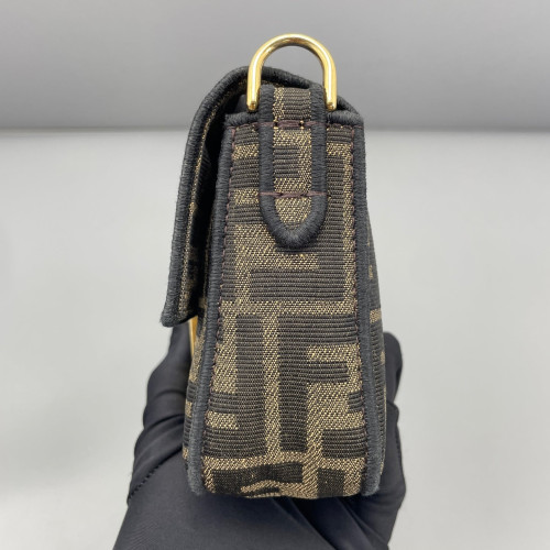 Fendi Mini Baguette Zucca Brown Dark Brown