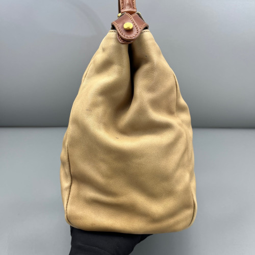 Fendi Peekaboo Iconic Large Calfskin Khaki Brown