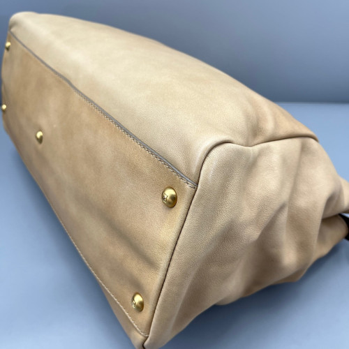 Fendi Peekaboo Iconic Large Calfskin Khaki Brown