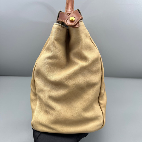 Fendi Peekaboo Iconic Large Calfskin Khaki Brown