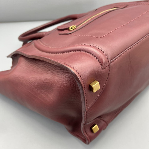Celine Mini Luggage Calfskin Azalea