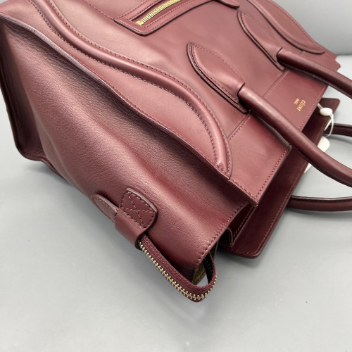 Celine Mini Luggage Calfskin Azalea