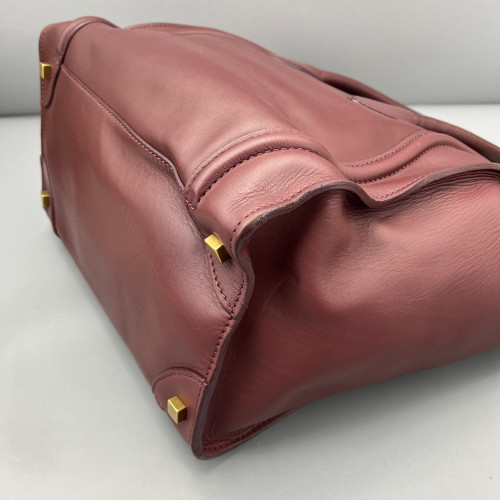 Celine Mini Luggage Calfskin Azalea