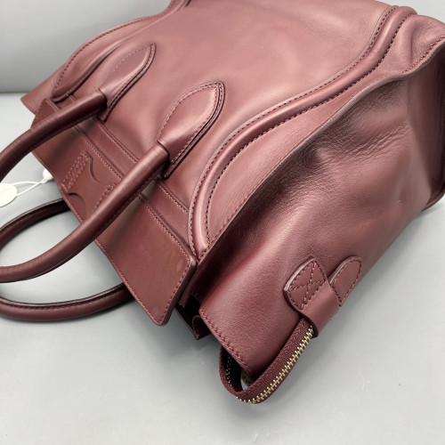Celine Mini Luggage Calfskin Azalea