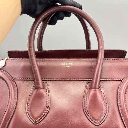 Celine Mini Luggage Calfskin Azalea