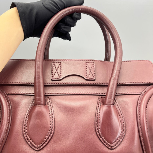 Celine Mini Luggage Calfskin Azalea