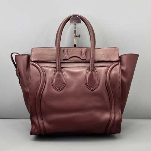 Celine Mini Luggage Calfskin Azalea