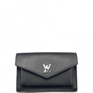 Louis Vuitton Mylockme Chain Pochette Calfskin Black