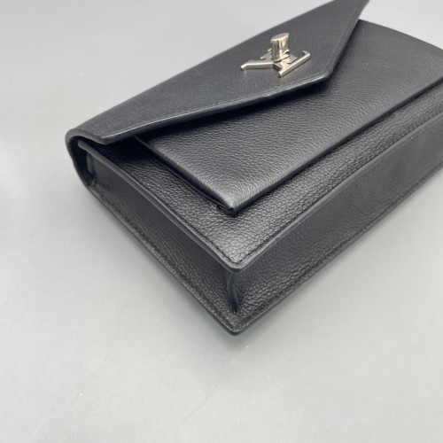 Louis Vuitton Mylockme Chain Pochette Calfskin Black