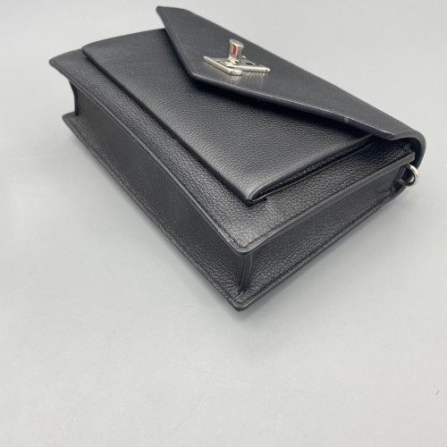 Louis Vuitton Mylockme Chain Pochette Calfskin Black