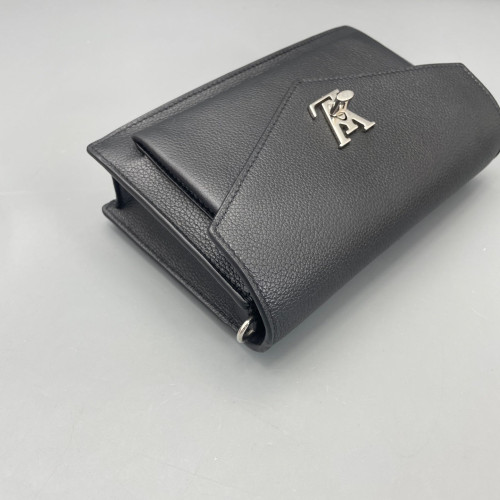 Louis Vuitton Mylockme Chain Pochette Calfskin Black