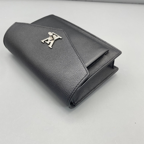 Louis Vuitton Mylockme Chain Pochette Calfskin Black