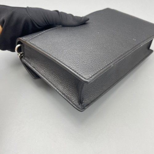 Louis Vuitton Mylockme Chain Pochette Calfskin Black