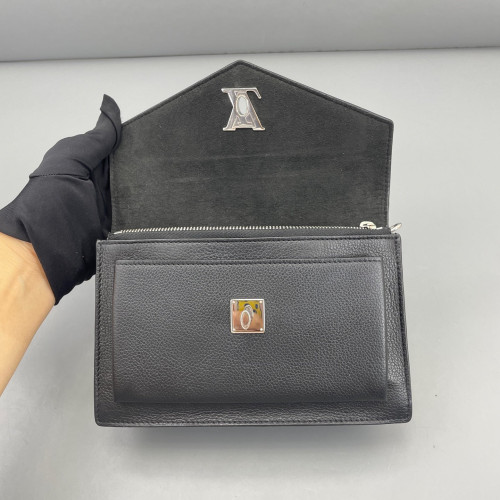 Louis Vuitton Mylockme Chain Pochette Calfskin Black